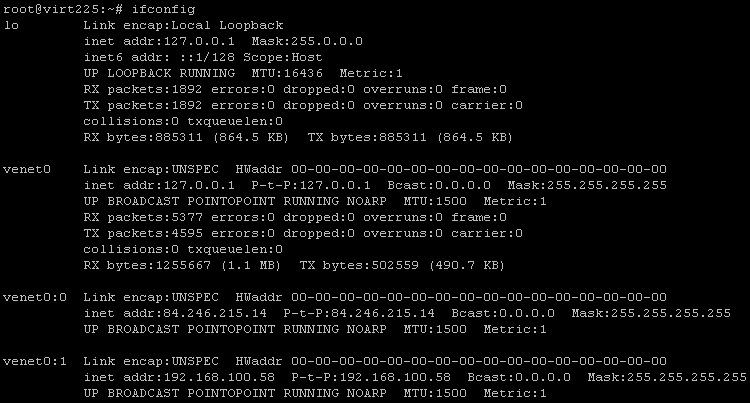 El comando ifconfig en Linux