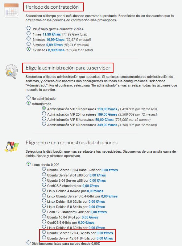 Ubuntu Server 12.04 (32 y 64 bits) ya disponible en nuestros VPS