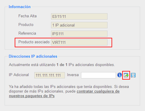 Mover IP desde direccionamiento IP Mover IP desde direccionamiento IP