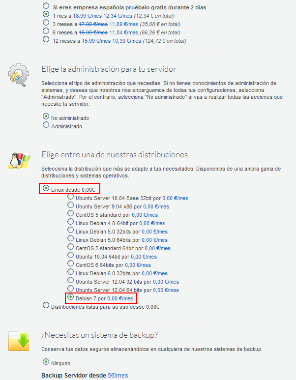 Debian 7 ya disponible en nuestros servidores VPS