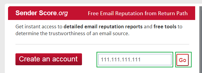 Averiguar la reputación de una IP
