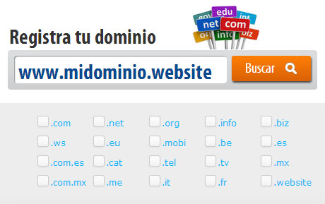 Nueva extensión de dominio disponible: .website