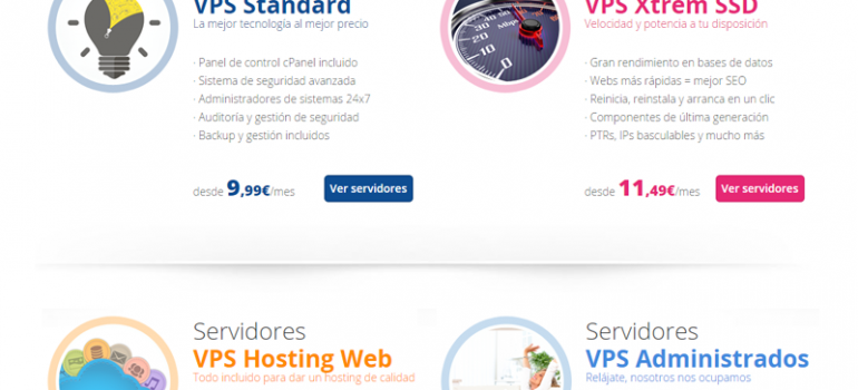Nuevos servidores virtuales, un VPS para cada necesidad