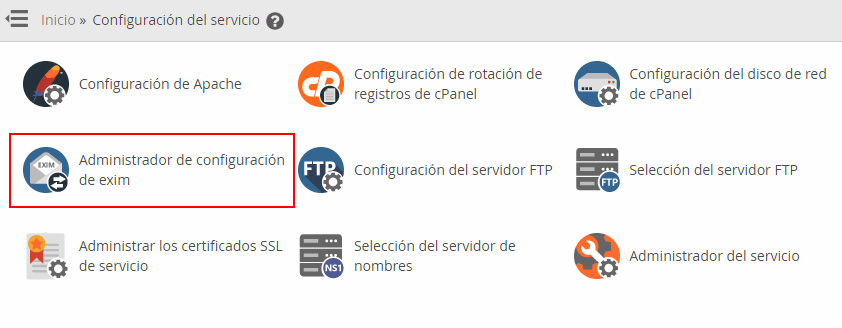 Cambiar el tamaño máximo de los emails en cPanel