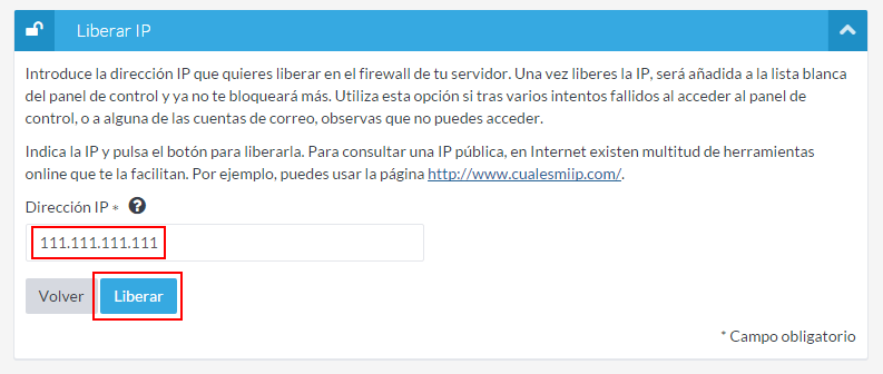 Añade IPs en la lista blanca de cPHulk y CSF desde tu Extranet de Cliente