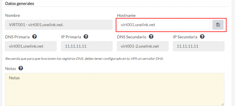 Cambiar hostname o nombre de máquina en los servidores virtuales VPS