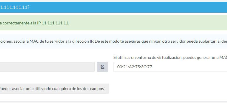 Añade manualmente una MAC a una dirección IP