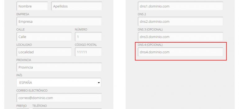 Añade un cuarto servidor DNS en tus dominios