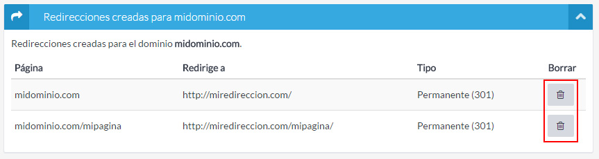 Mejoras en las redirecciones de dominios