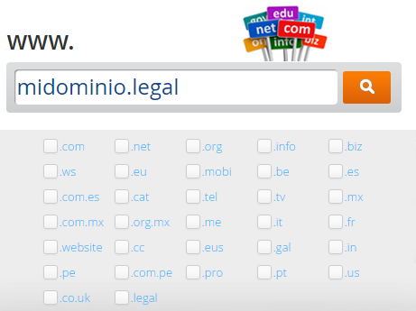 Nueva extensión de dominio disponible: .legal