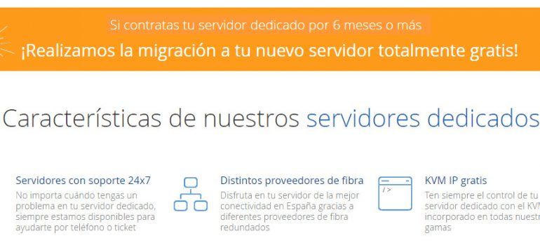 Migraciones gratuitas al contratar tu servidor por 6 meses o más