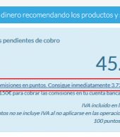 Cobra inmediatamente en puntos las comisiones del Programa de Afiliados