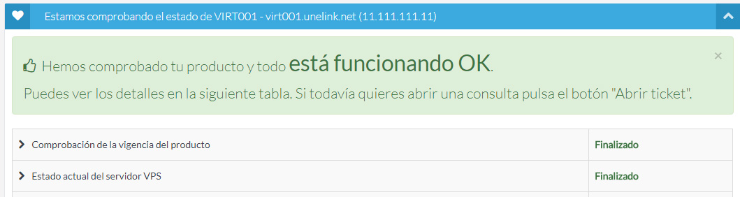 Consulta fácilmente la salud de tu producto desde tu Extranet de Cliente