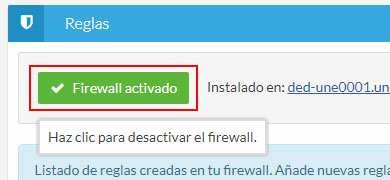 Cómo utilizar el firewall perimetral de tu servidor dedicado