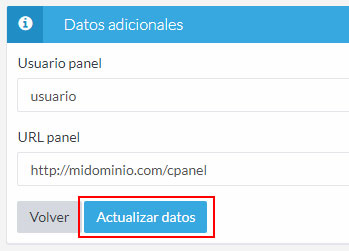 Cómo actualizar los datos adicionales en una consulta del Sistema de Soporte