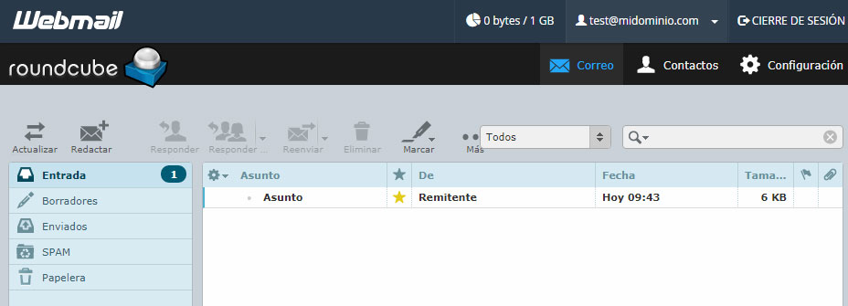 Acceder al WebMail de una cuenta de correo directamente desde cPanel