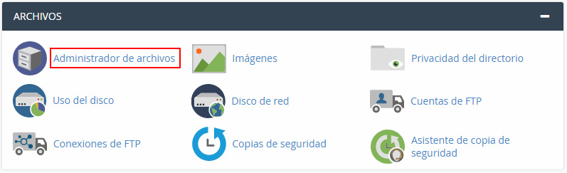 Ver y editar el contenido de un fichero desde cPanel
