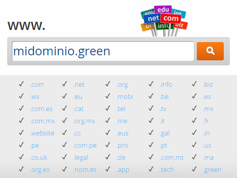 Nueva extensión de dominio disponible: .green