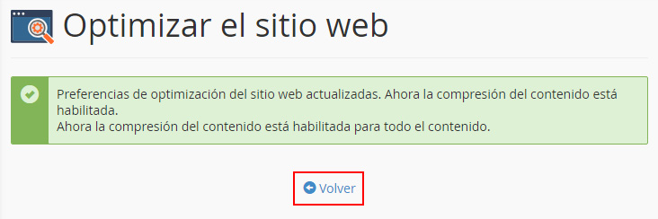 Activar la compresión gzip y zlib de un dominio en cPanel