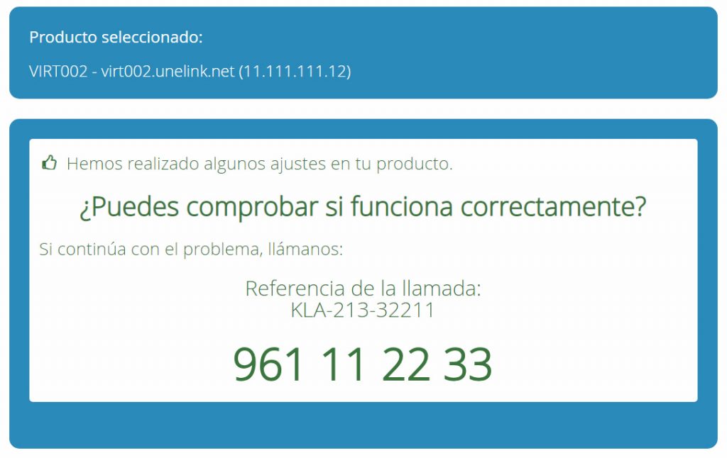 Comprobaciones realizadas