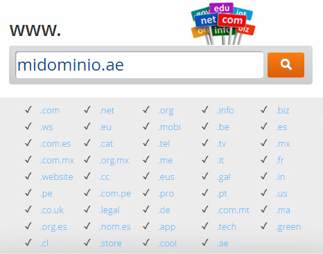 Nueva extensión de dominio disponible: .ae