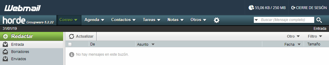 Borrar definitivamente correos electrónicos usando Horde de cPanel