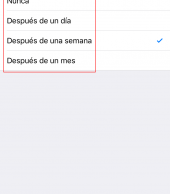 Configurar el borrado de los correos electrónicos del servidor en un iPhone o iPad