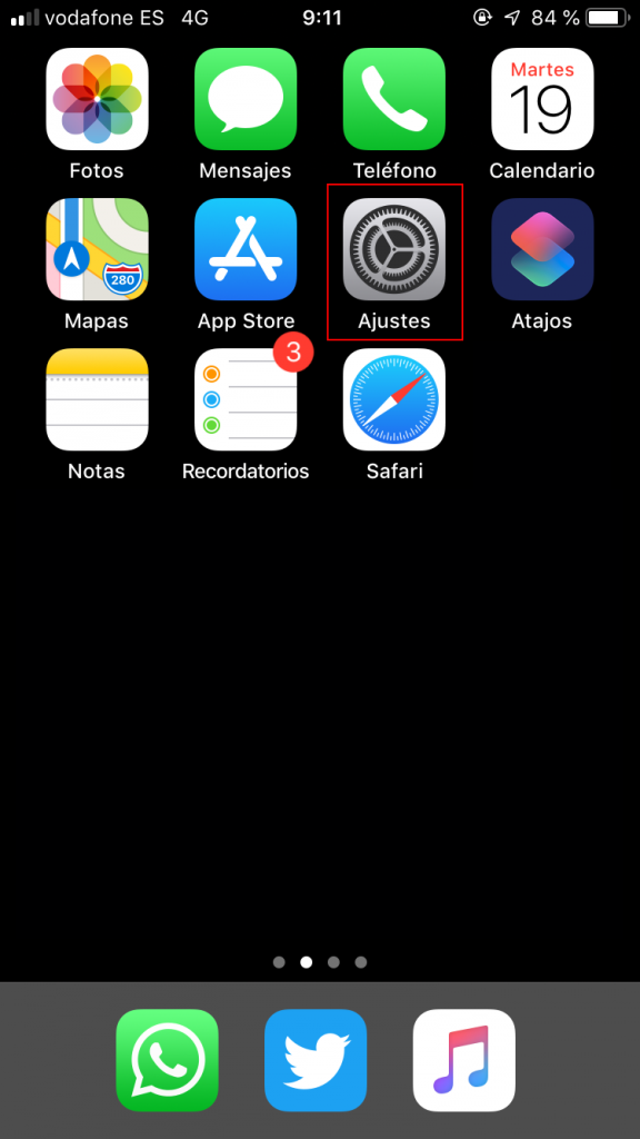 Pantalla iPhone