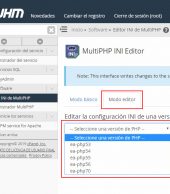 Cambiar la zona horaria de PHP desde el WHM de cPanel