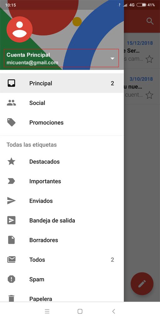 Cuentas Gmail