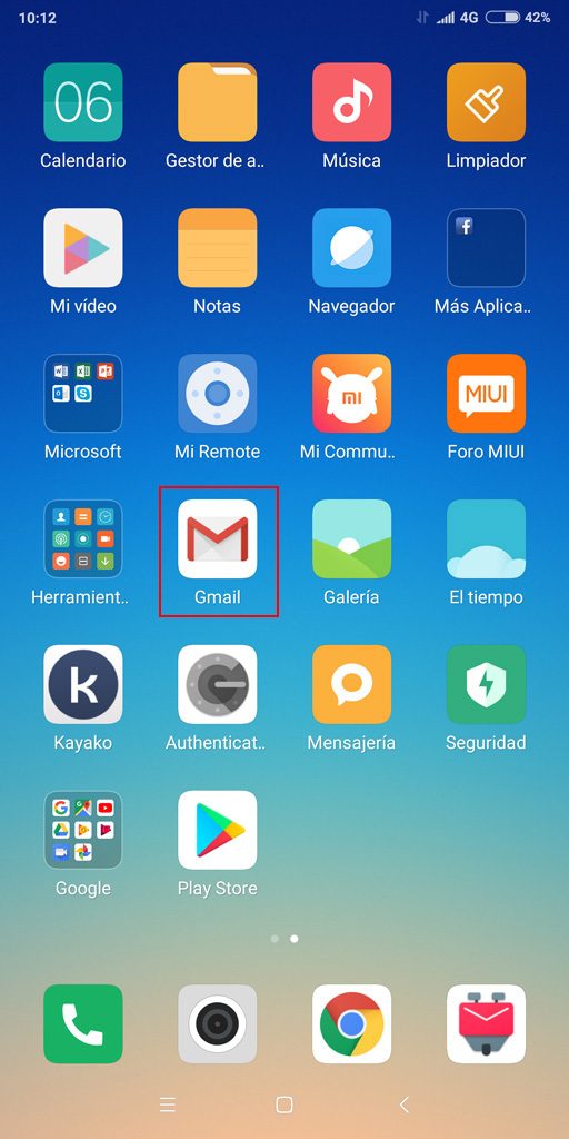 Pantalla Android