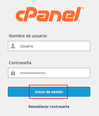 Acceso cPanel