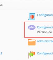 Cambiar la versión de PHP de un dominio en Plesk