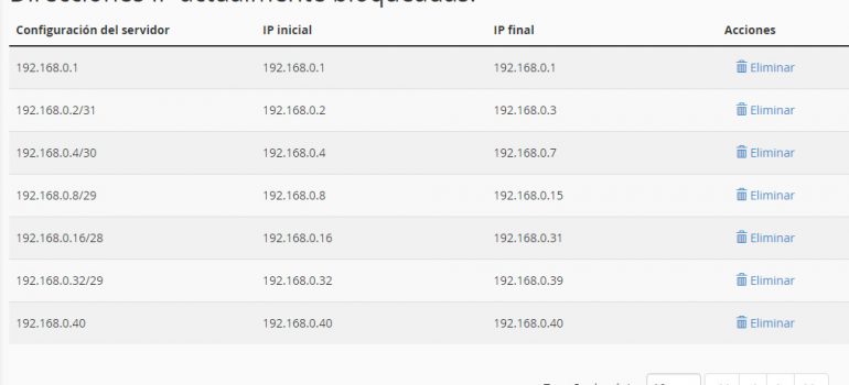 Bloquear IPs para que no puedan acceder a un dominio en cPanel