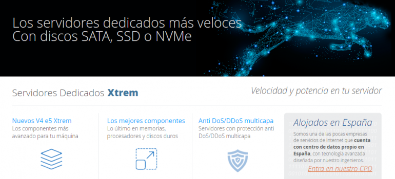 Nuevos servidores Xtrem: los dedicados más potentes