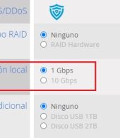 Posibilidad de conexión a 10 Gbps entre tus servidores dedicados