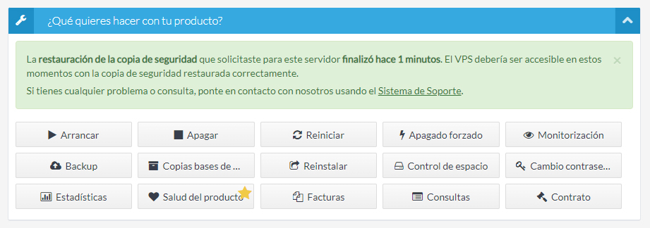 Restaurar una copia de seguridad con el Backup Tranquilidad o la Recuperación Puntual