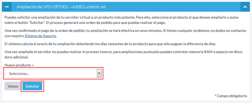 Escalado de servidor VPS