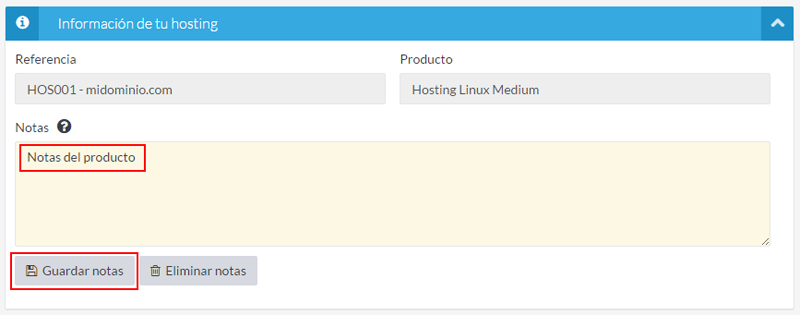 Añade notas identificativas