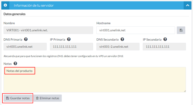 Añade notas identificativas